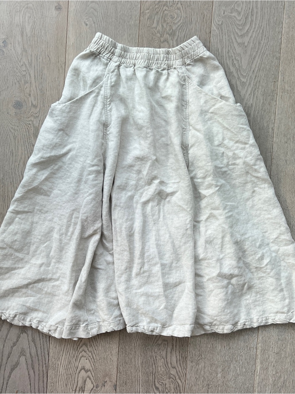 Elizabeth Suzann Clyde Skirt in Natural Linen Women's Size XS